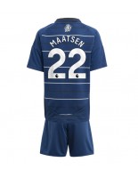 Aston Villa Ian Maatsen #22 Alternativní dres pro děti 2024-25 Krátký Rukáv (+ trenýrky)